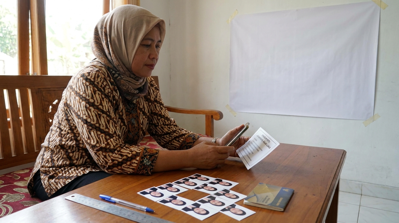 Supporting image that visualizes the requirements, checklist, or technical standards from "Standar Umum Foto Pembukaan Rekening".
