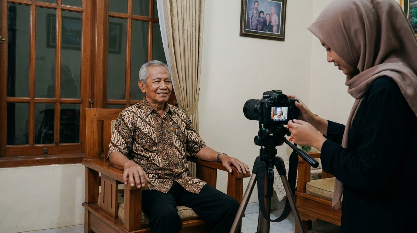 Supporting image showing the final accepted-looking result described in "Teknik Posisi Duduk yang Stabil".