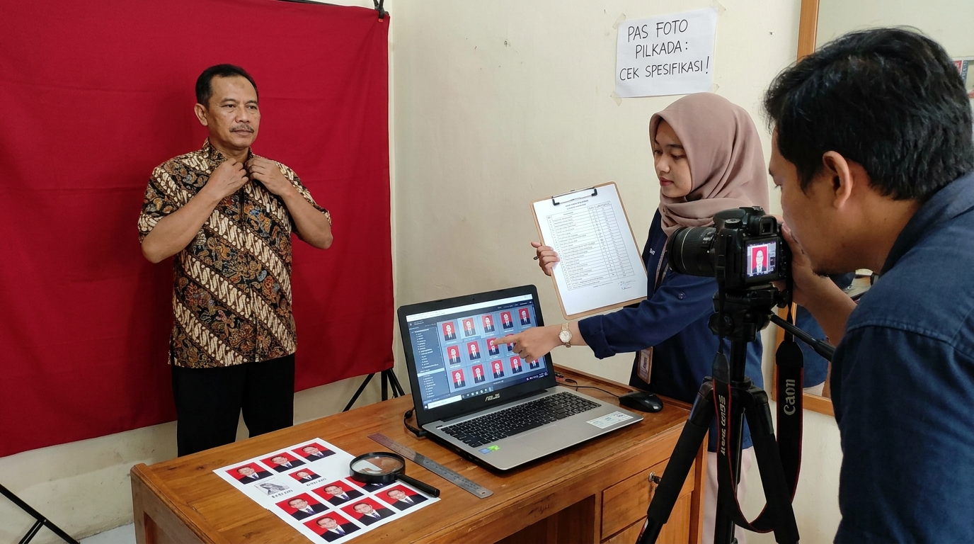 Supporting image that visualizes the requirements, checklist, or technical standards from "Spesifikasi Teknis dan Ukuran Foto".