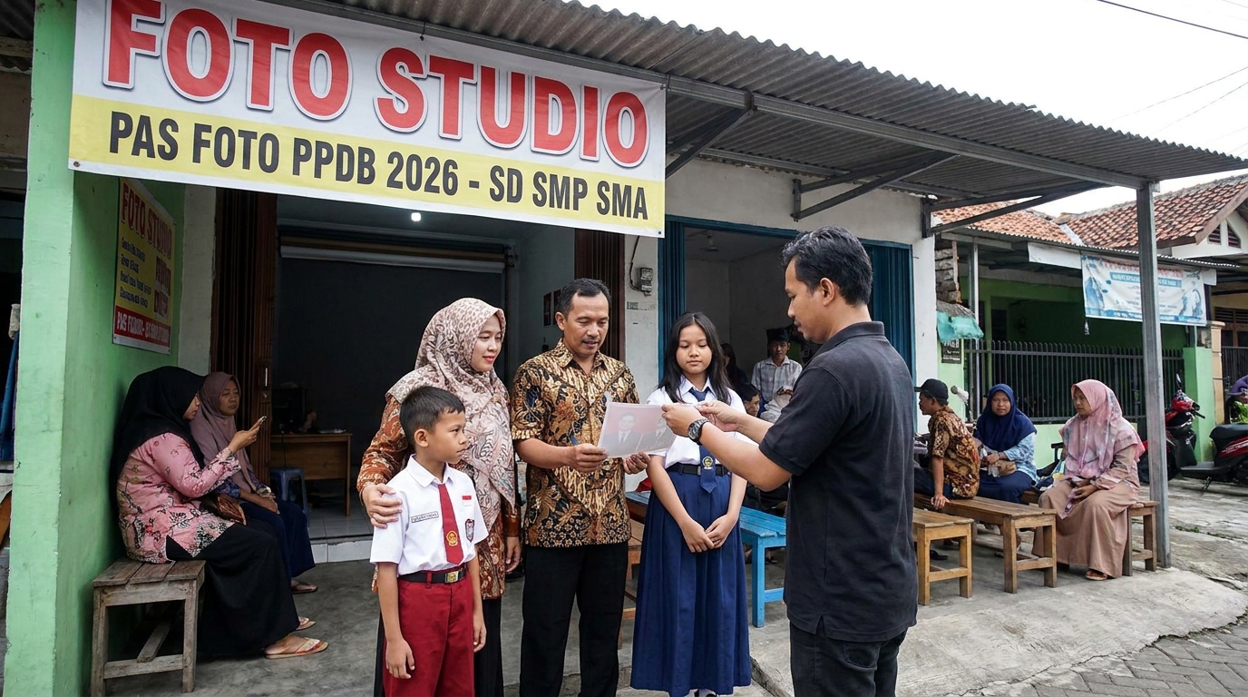 Hero image showing the broader real-world context for pas foto PPDB SD SMP SMA.