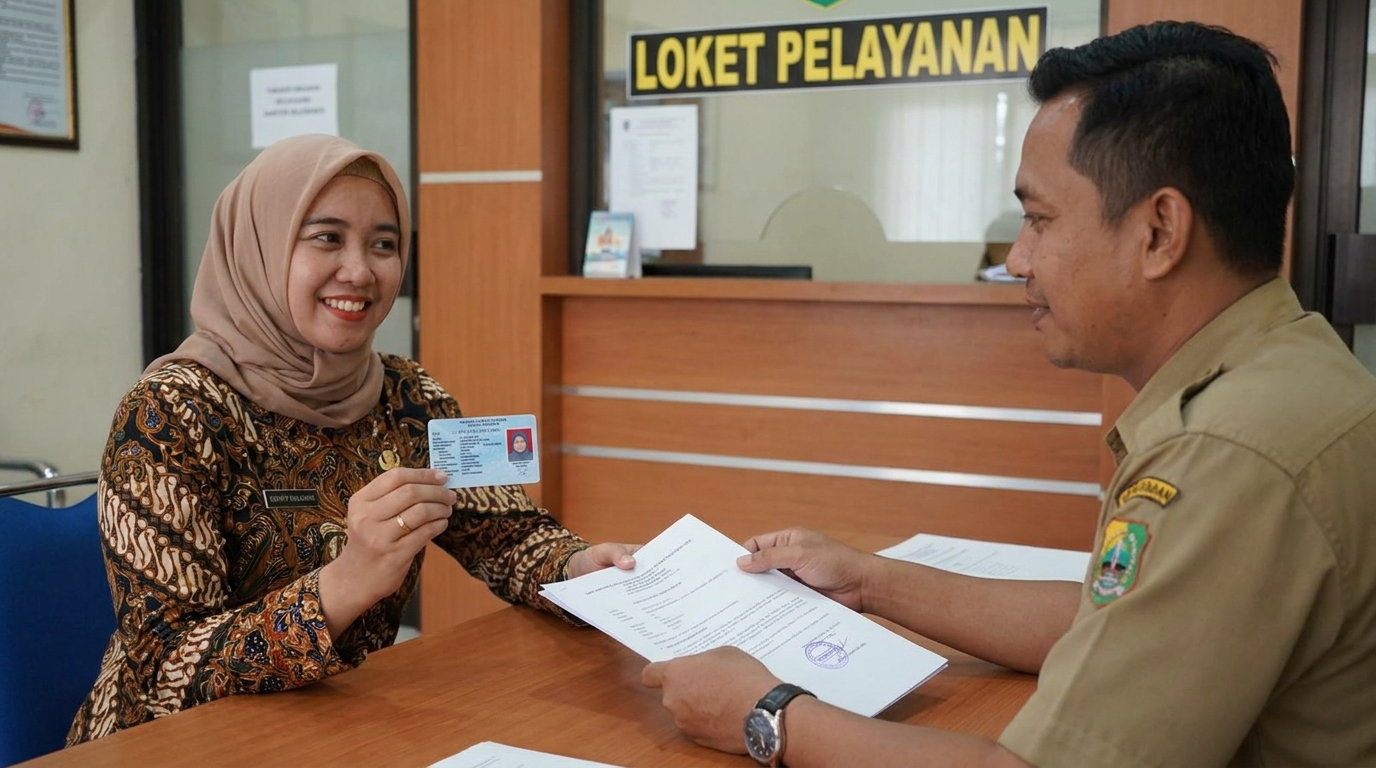 Supporting image showing the final accepted-looking result for pas foto asli vs palsu.