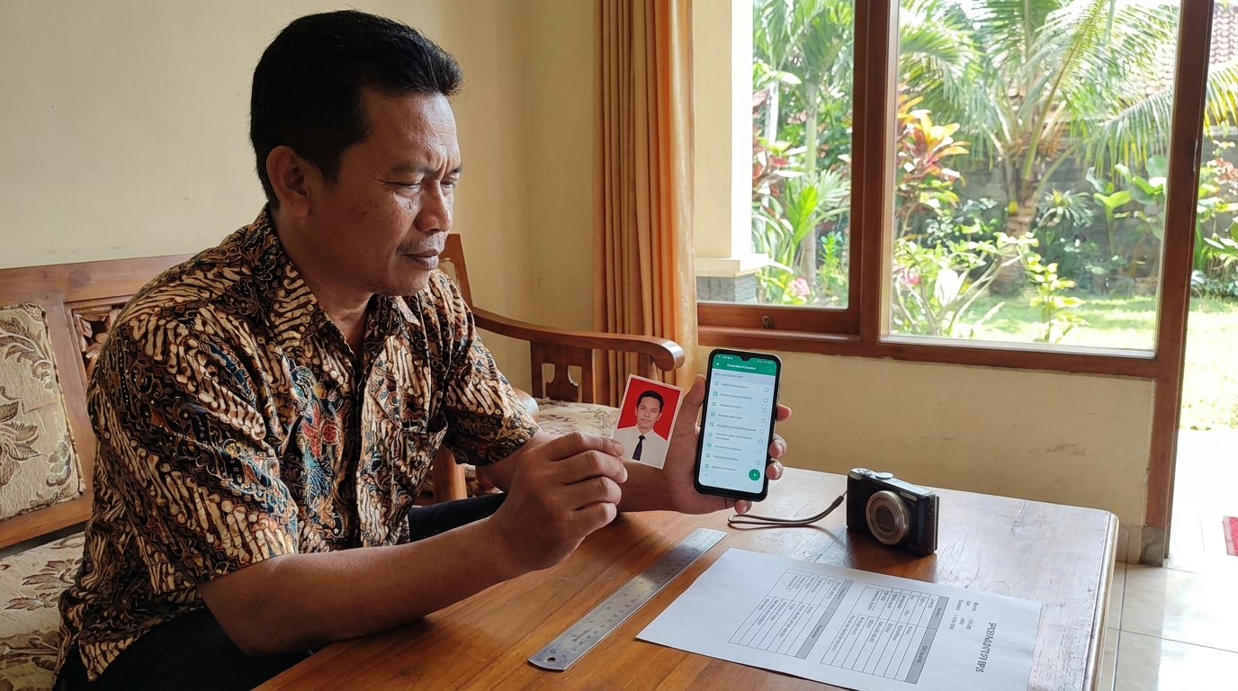 Supporting image that visualizes the requirements, checklist, or technical standards from "Spesifikasi Teknis dan Warna Latar Belakang".