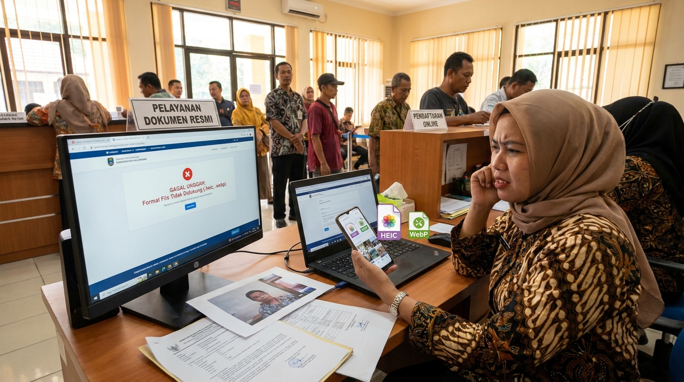 Format HEIC & WebP untuk Pas Foto 2026: Panduan Kompatibilitas Dokumen