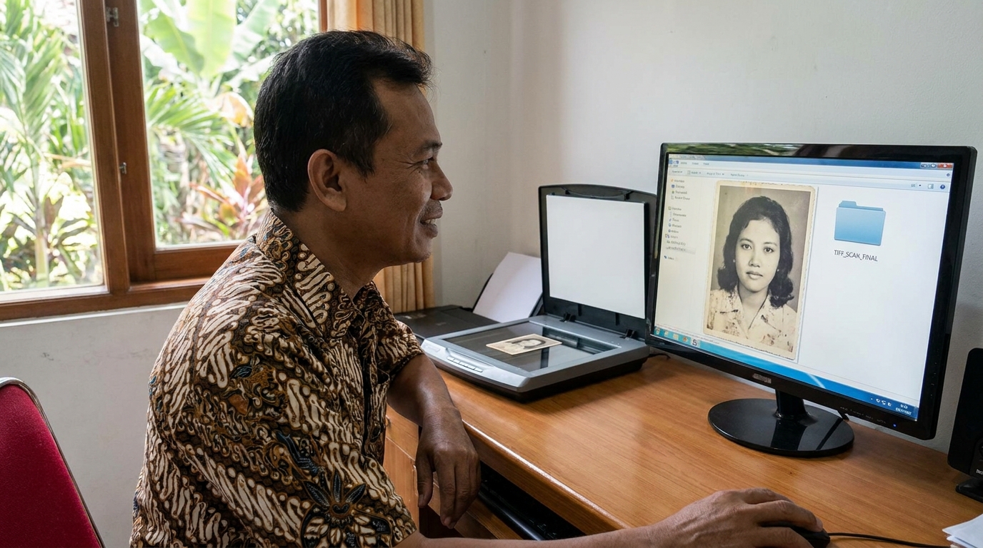 Supporting image showing the final accepted-looking result described in "Digitalisasi dengan Resolusi Tinggi".