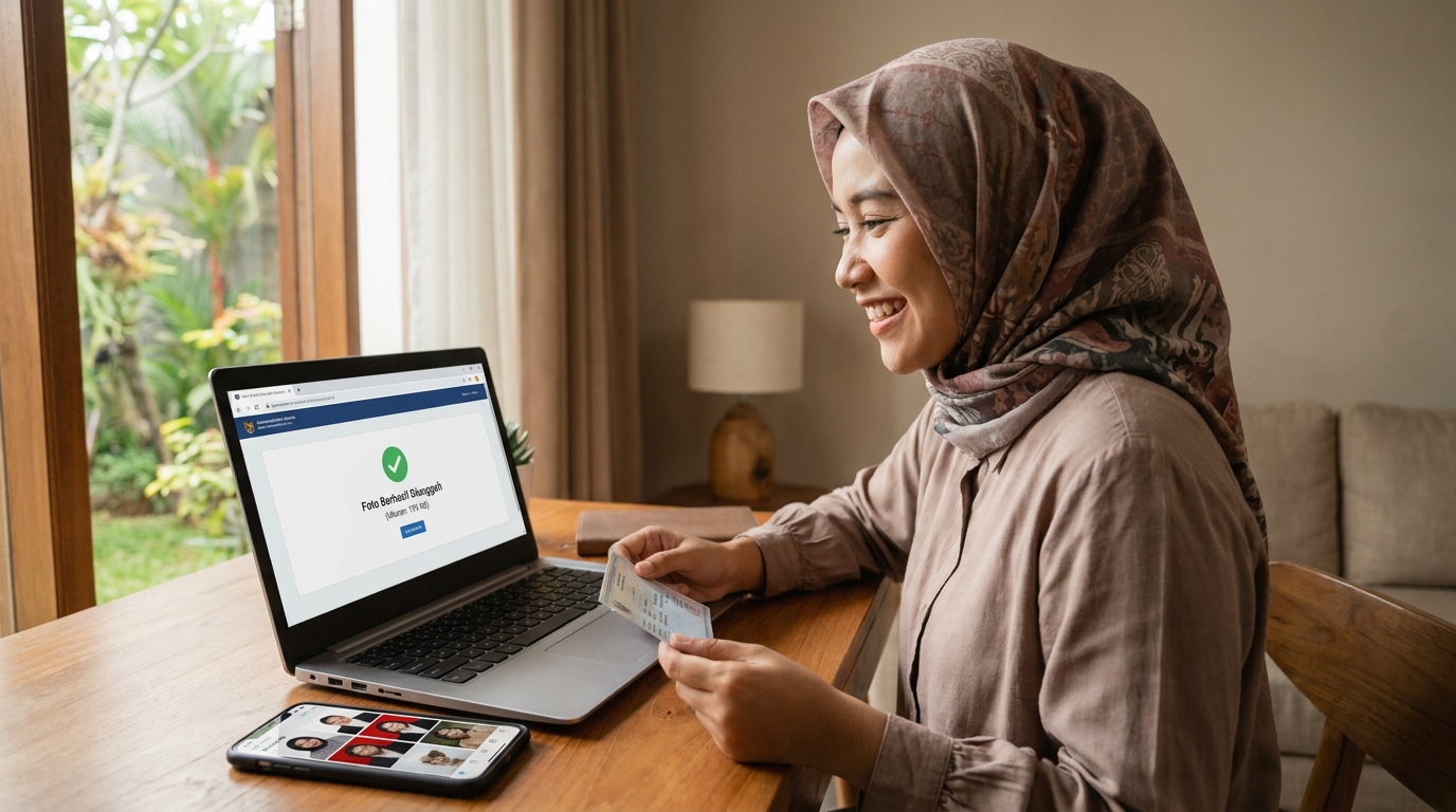 Supporting image showing the final accepted-looking result described in "Hindari Penggunaan Screenshot".