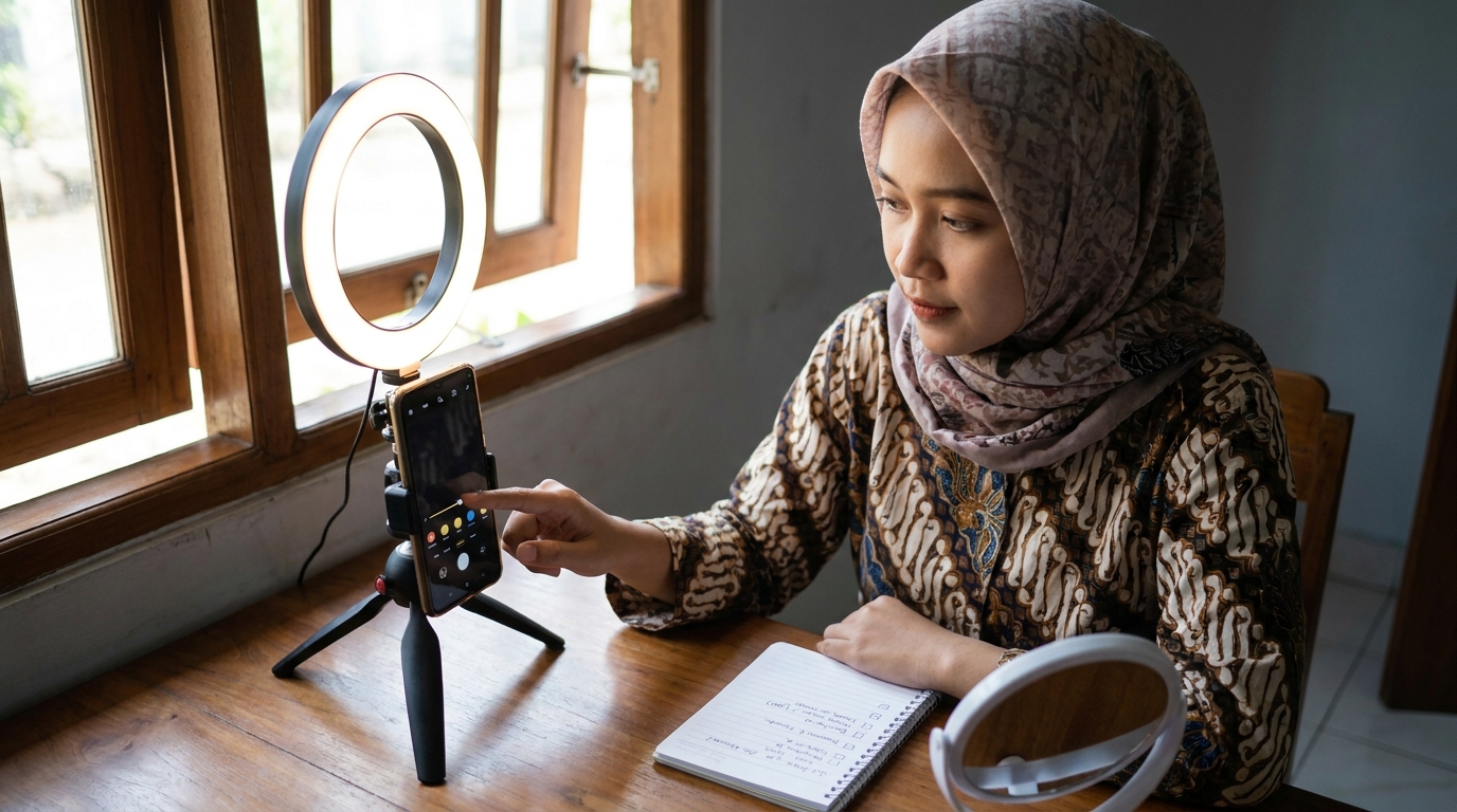 Supporting image that visualizes the requirements, checklist, or technical standards from "Pengaturan Warna dan Kecerahan".