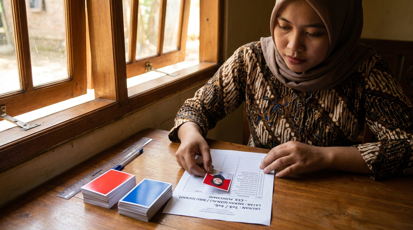 Supporting image that visualizes the requirements, checklist, or technical standards from "Ukuran dan Warna Latar Belakang".