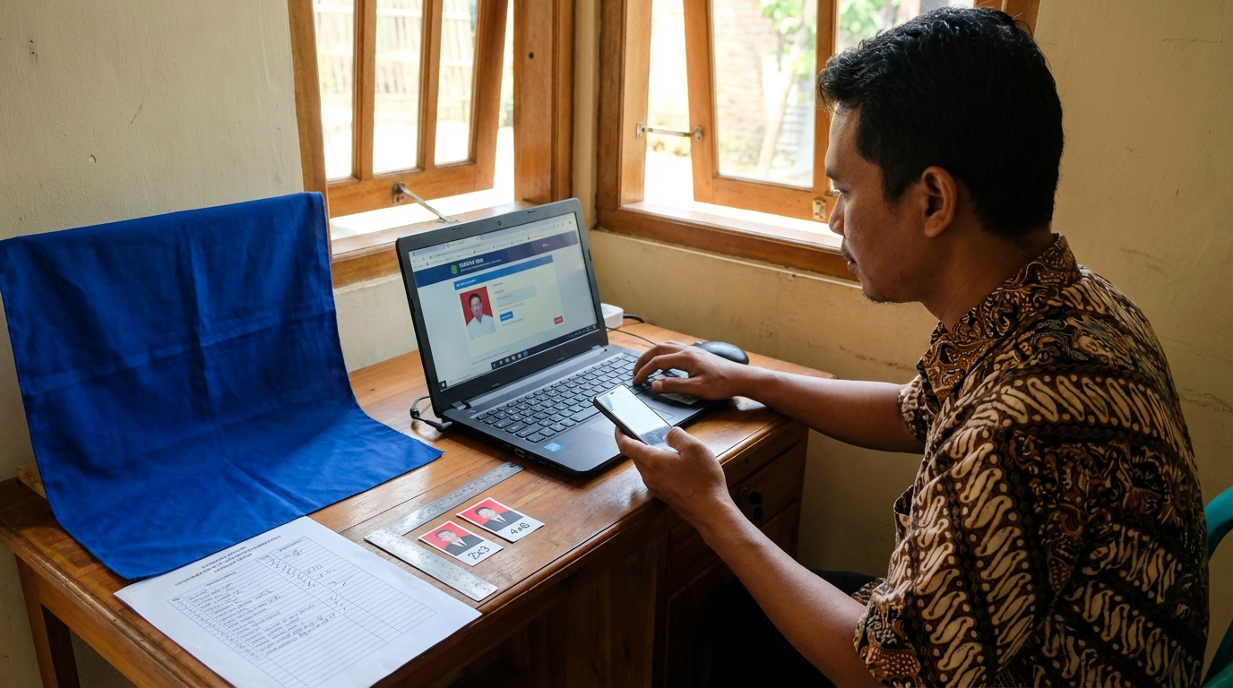 Supporting image that visualizes the requirements, checklist, or technical standards from "Spesifikasi Teknis Foto SIMKAH Web".