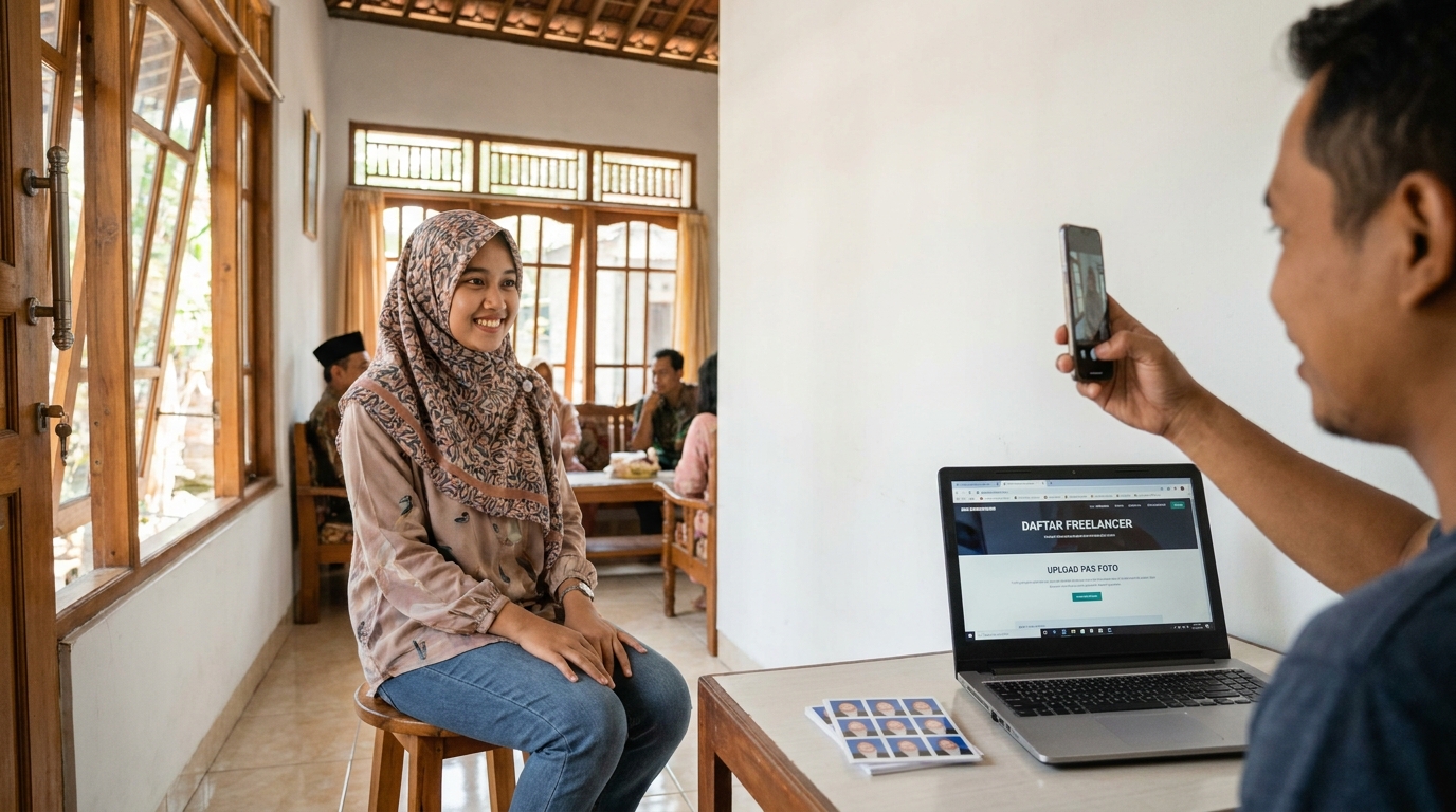 Panduan Pas Foto Freelancer Platform Tahun 2026: Tips Verifikasi & Profil Profesional