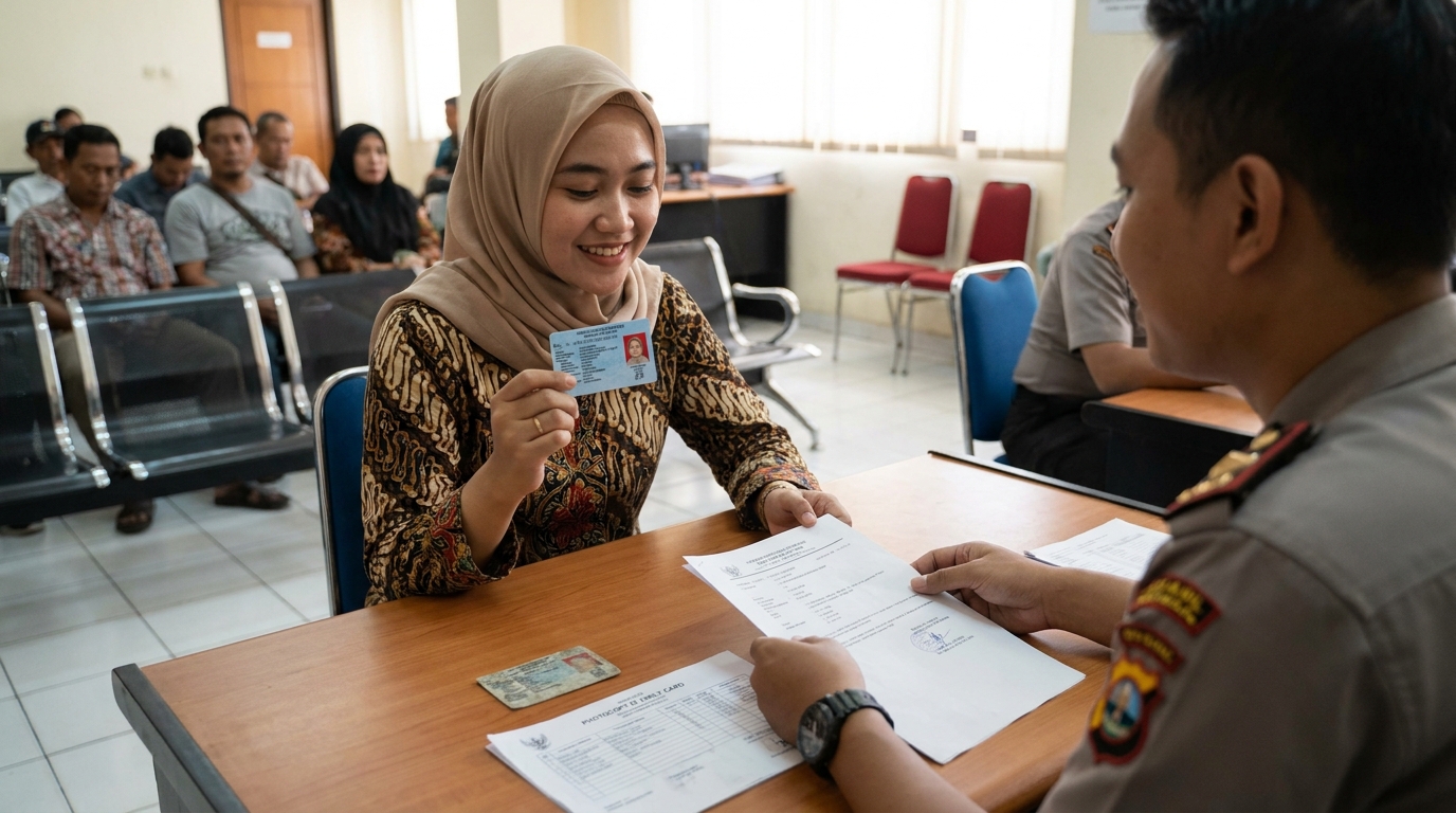Supporting image showing the final accepted-looking result described in "Prosedur Resmi Pengajuan Foto Ulang".