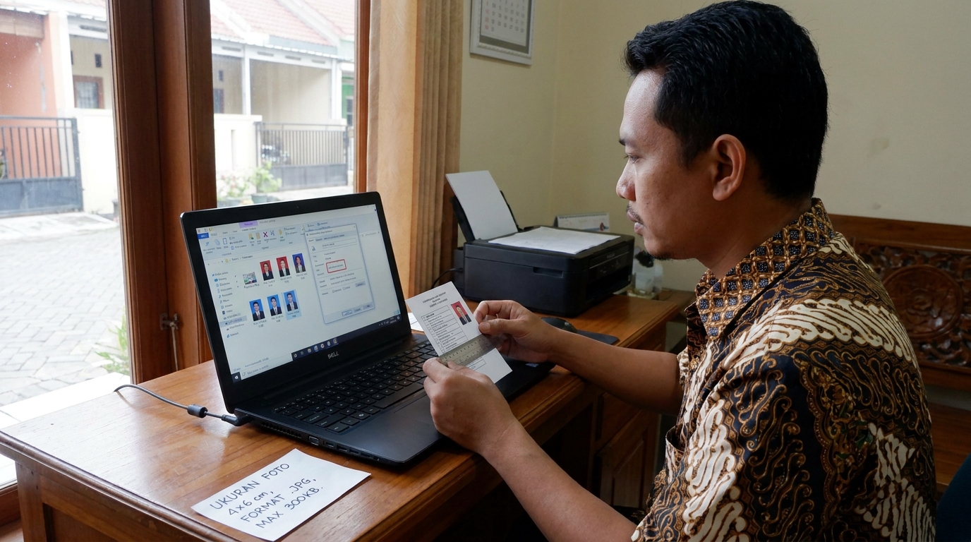 Supporting image that visualizes the requirements, checklist, or technical standards from "Spesifikasi Teknis dan Ukuran File".