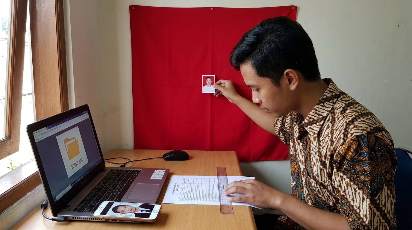 Supporting image that visualizes the requirements, checklist, or technical standards from "Latar Belakang dan Ukuran Standar".