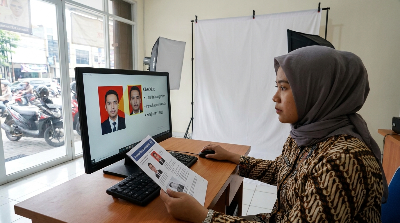 Supporting image showing the main action or workflow from "Kualitas Pencahayaan dan Latar Belakang".