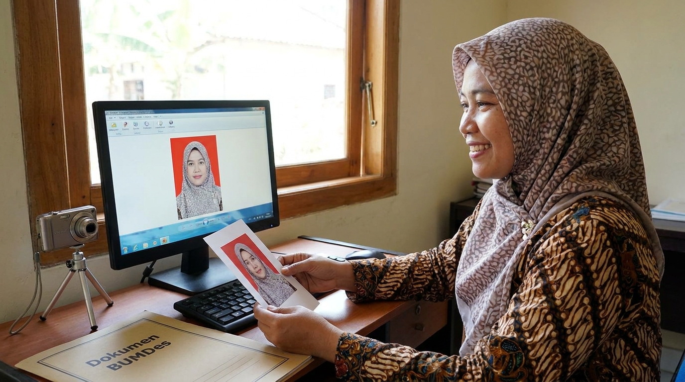 Supporting image showing the final accepted-looking result described in "Pencahayaan dan Kualitas Gambar".