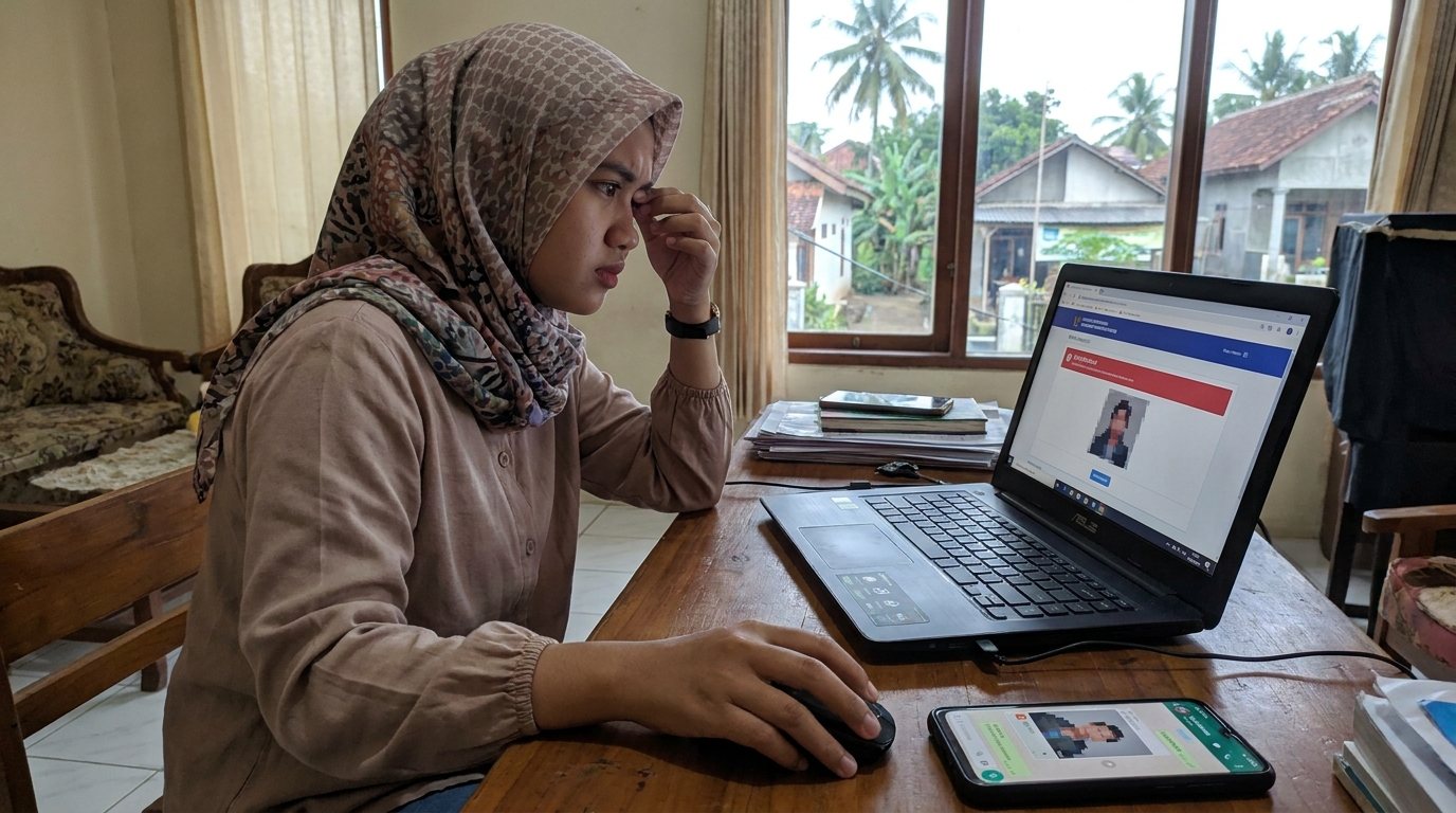 Supporting image showing the main action or workflow for penyebab foto ditolak sscasn.
