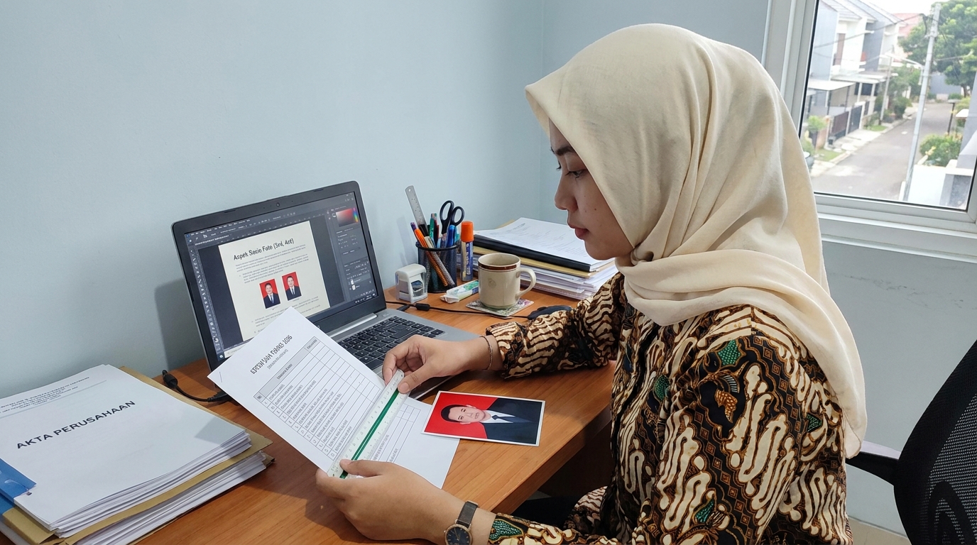 Supporting image that visualizes the requirements, checklist, or technical standards from "Ketentuan Teknis dan Aspek Rasio 2026".