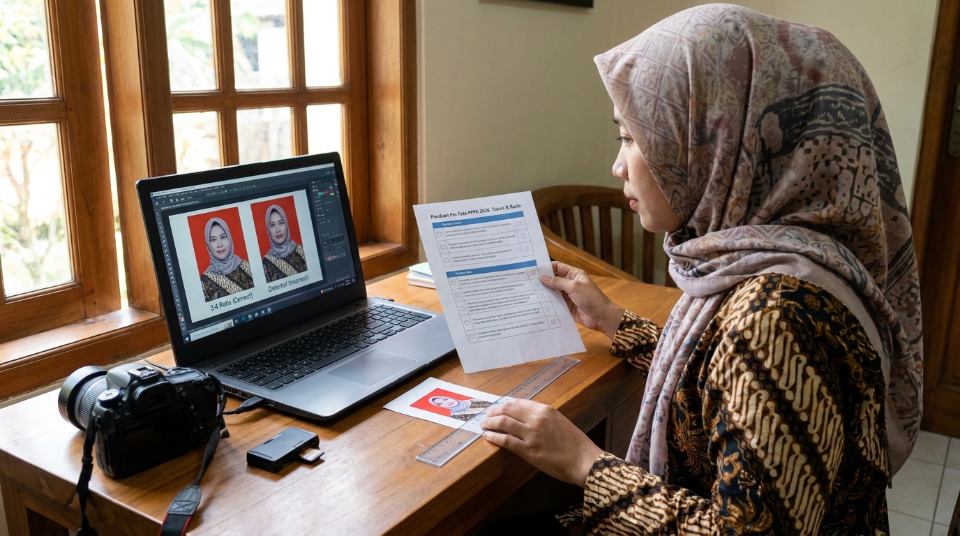 Supporting image that visualizes the requirements, checklist, or technical standards from "Menghindari Distorsi: Menjaga Rasio Tanpa Mengorbankan Ketajaman".
