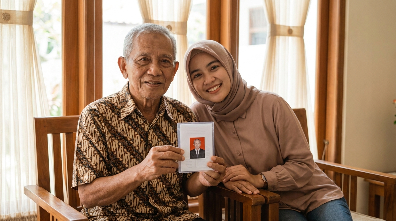Supporting image showing the final accepted-looking result described in "Tips Persiapan bagi Pendamping Keluarga".