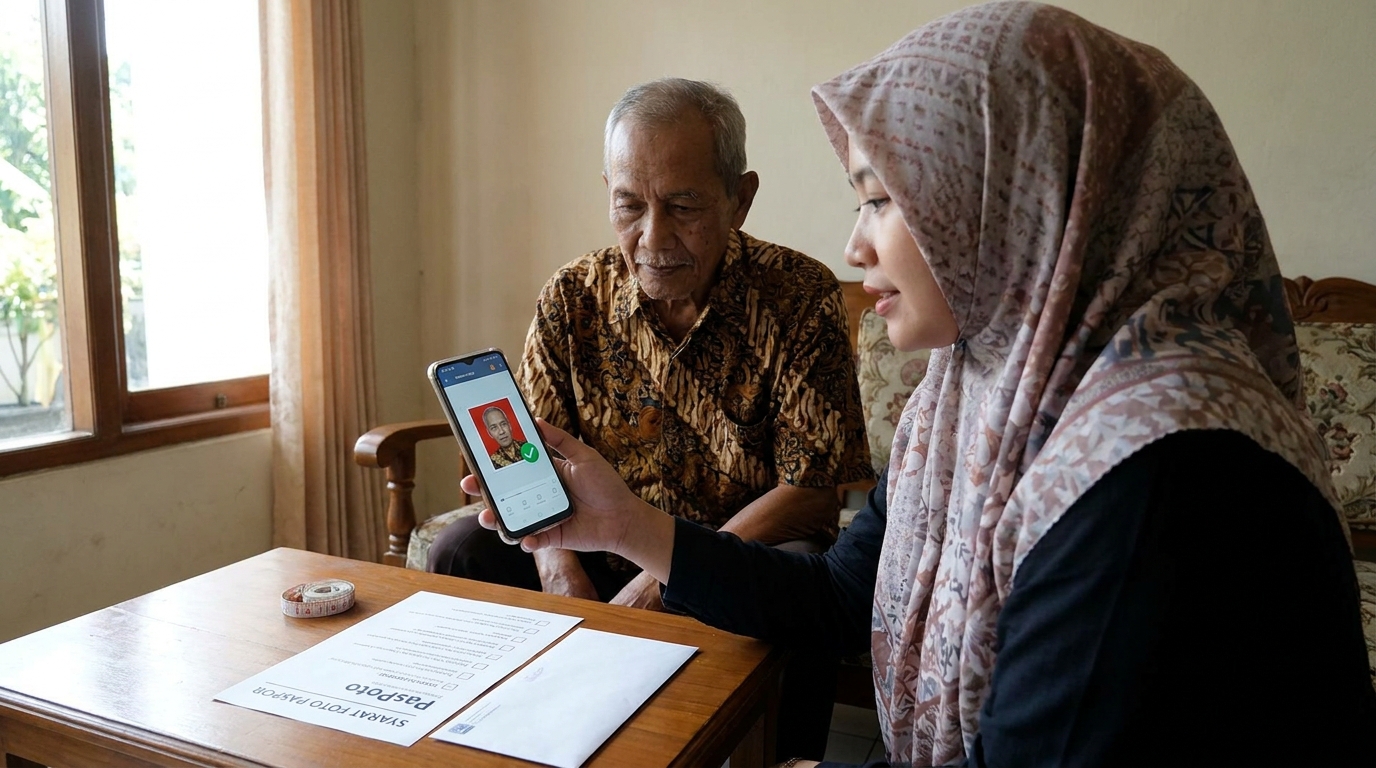 Supporting image that visualizes the requirements, checklist, or technical standards from "Solusi Praktis Menggunakan PasPoto".