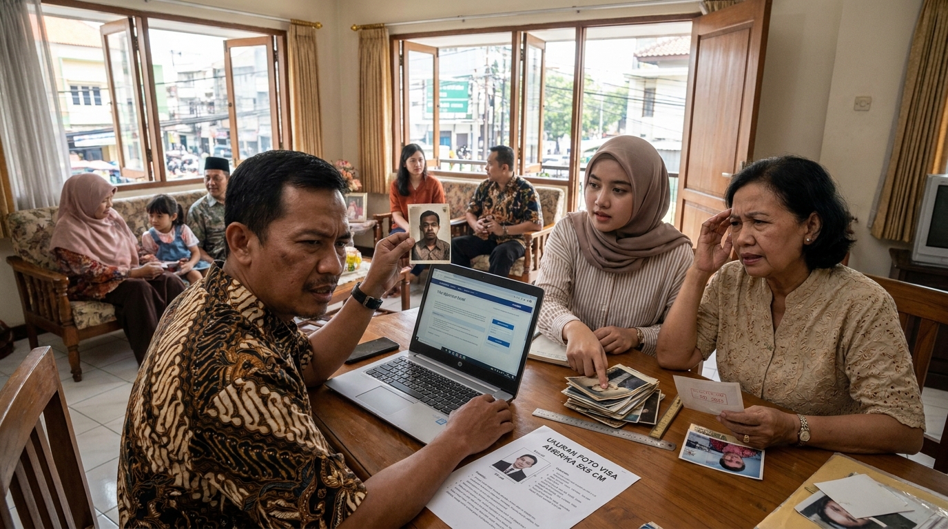 Hero image showing the broader real-world context for ukuran foto visa amerika 5x5, inspired by the section "Kesalahan Umum yang Menyebabkan Foto Ditolak".