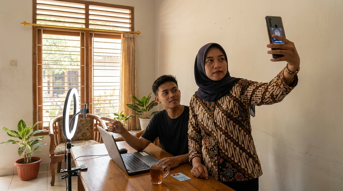Panduan Foto Verifikasi E-KYC 2026: Cara Agar Lolos Sekali Klik