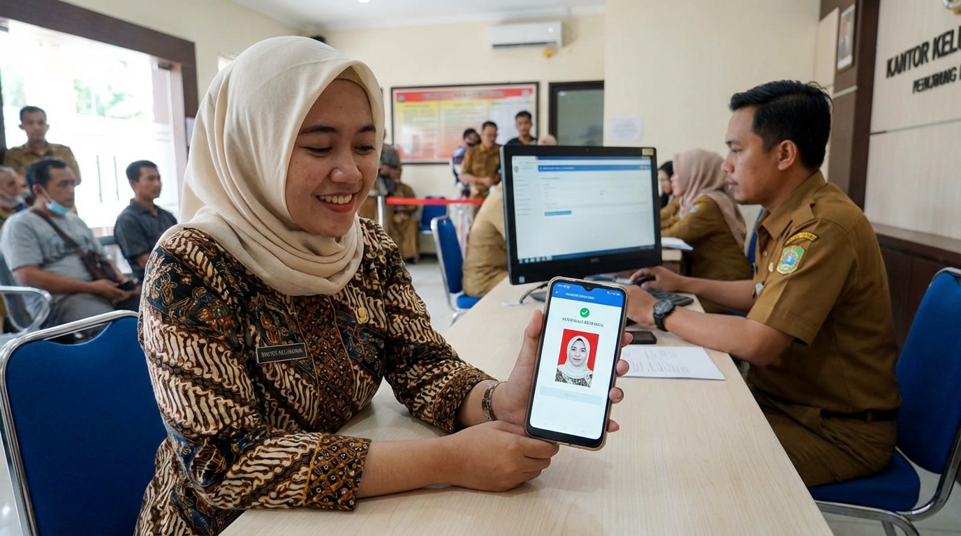 Supporting image showing the final accepted-looking result described in "Lebih dari Sekadar Selfie: Logika di Balik Foto IKD".