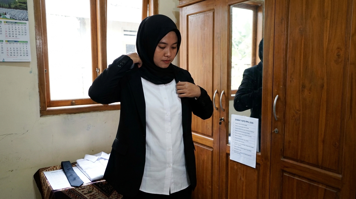 Supporting image that visualizes the requirements, checklist, or technical standards from "Aturan Pakaian Pria dan Wanita".