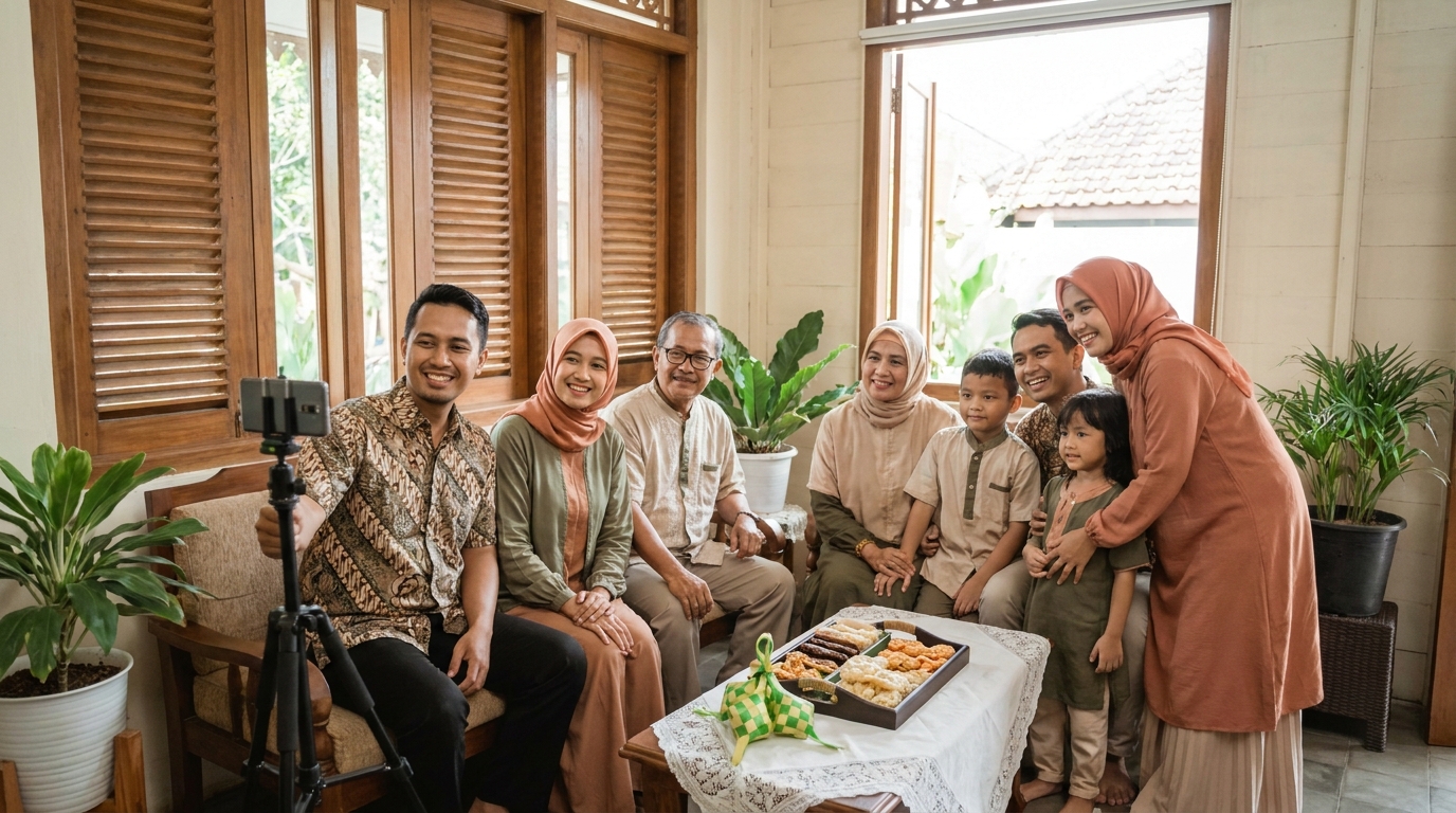Potret Kebersamaan: Estetika Foto Keluarga Lebaran 2026 dari Sudut Rumah
