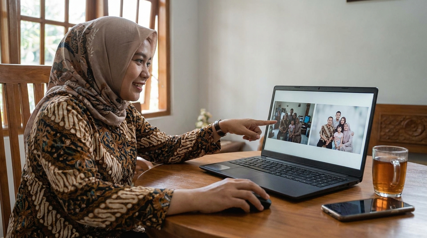 Supporting image showing a clear evaluation or comparison inspired by "Sentuhan Akhir Profesional dengan PasPoto".