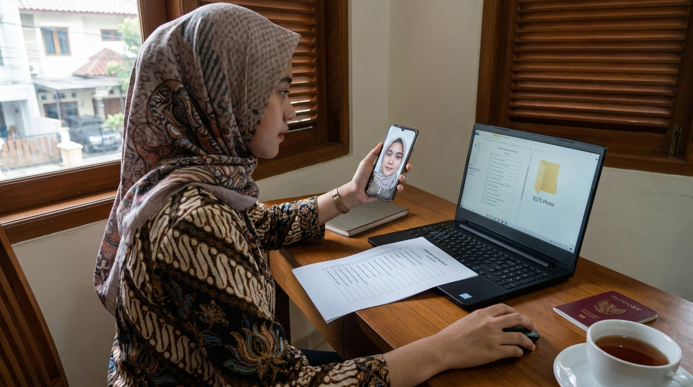 Panduan Foto Pendaftaran IELTS & SAT 2026: Syarat & Tips Anti-Tolak