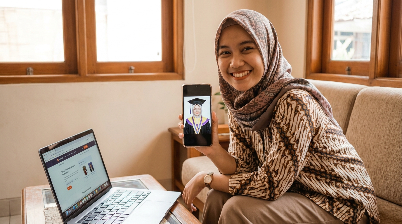 Supporting image showing the final accepted-looking result described in "Solusi Cepat dengan Hasil Profesional".