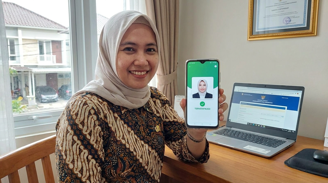 Supporting image showing the final accepted-looking result described in "Urgensi Detail Visual dalam Verifikasi Sihalal".
