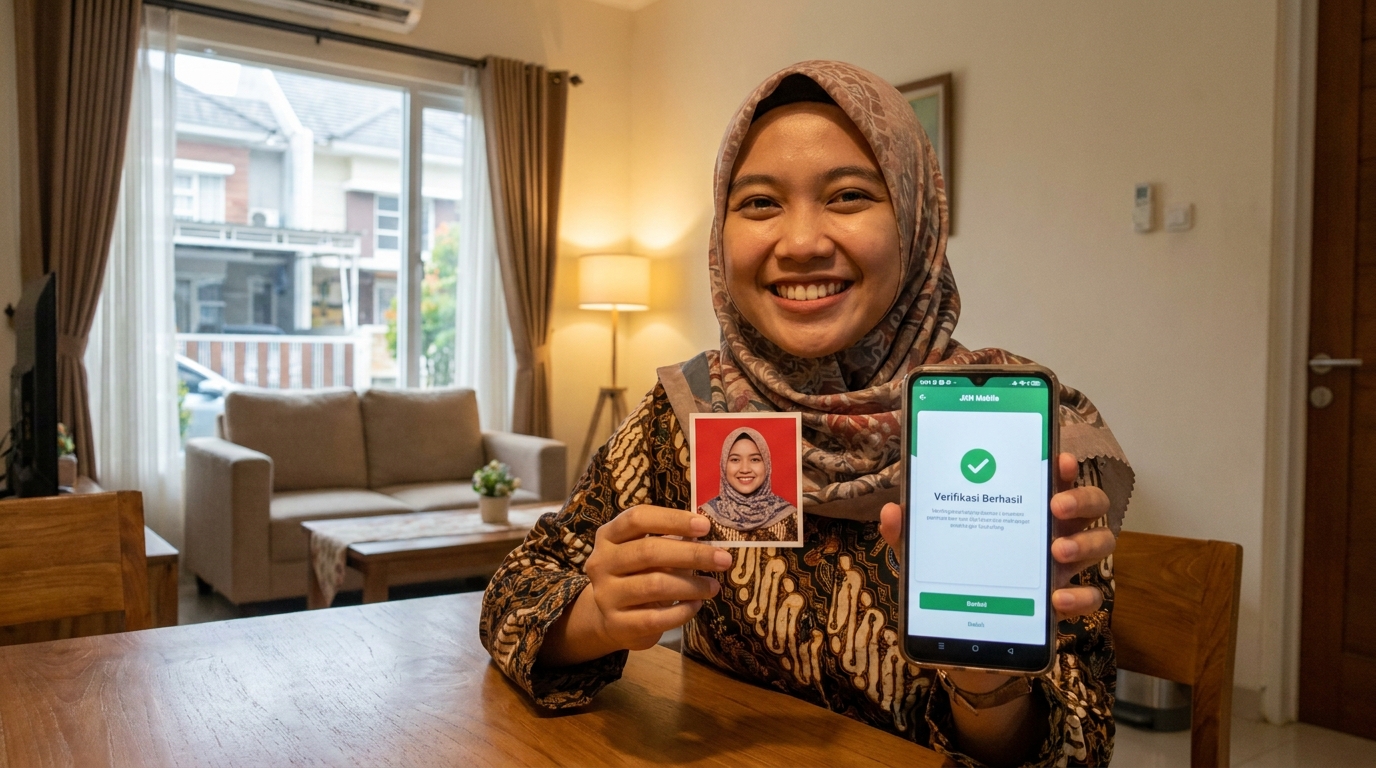 Supporting image showing the final accepted-looking result described in "Dapatkan Foto Berkualitas untuk Dokumen Resmi".