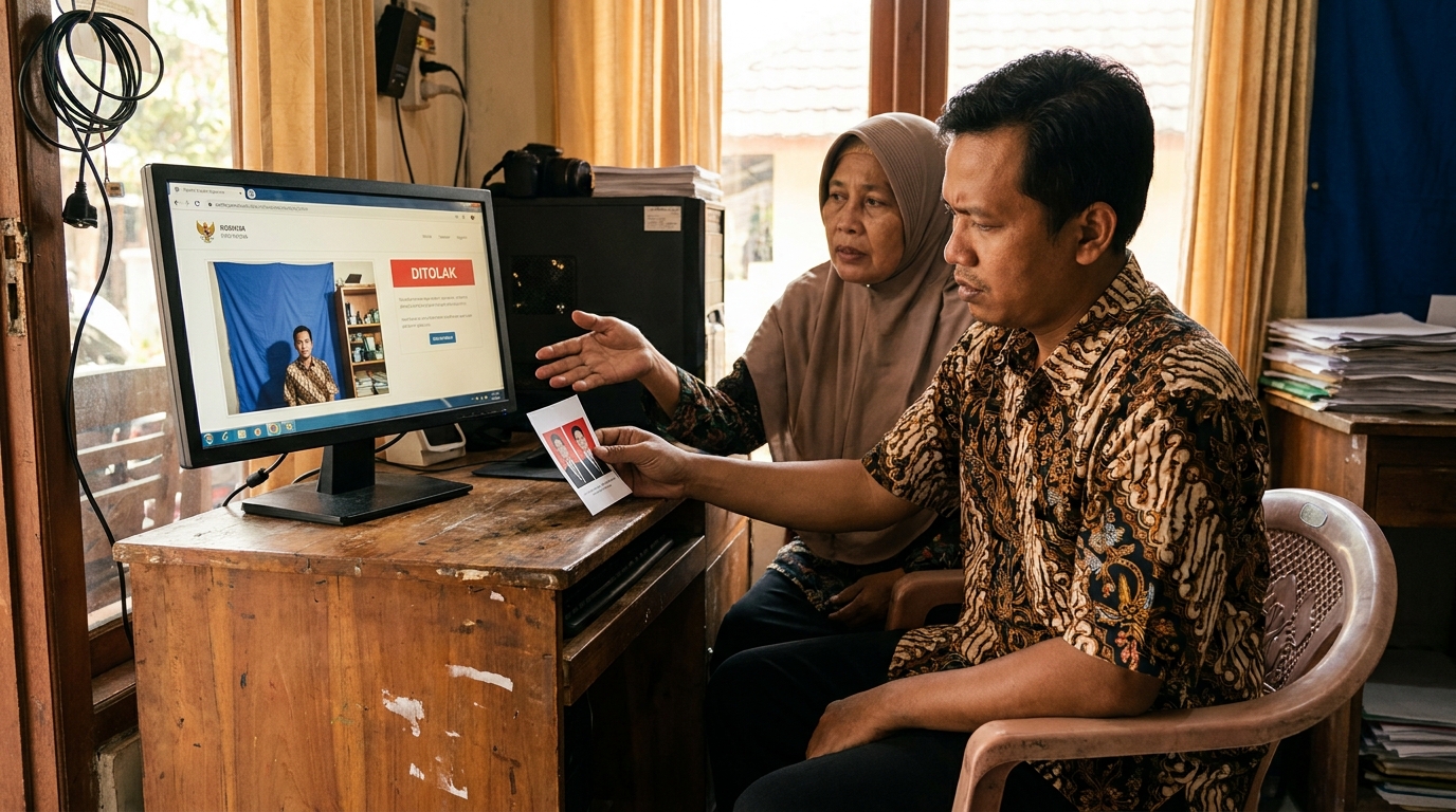 Cara Mengatasi Pas Foto KTP Ditolak Karena Background (Panduan 2026)
