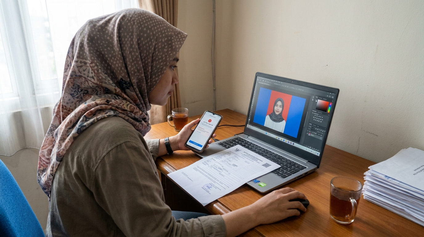 Supporting image showing the main action or workflow from "Cara Mengoreksi Background Secara Mandiri".