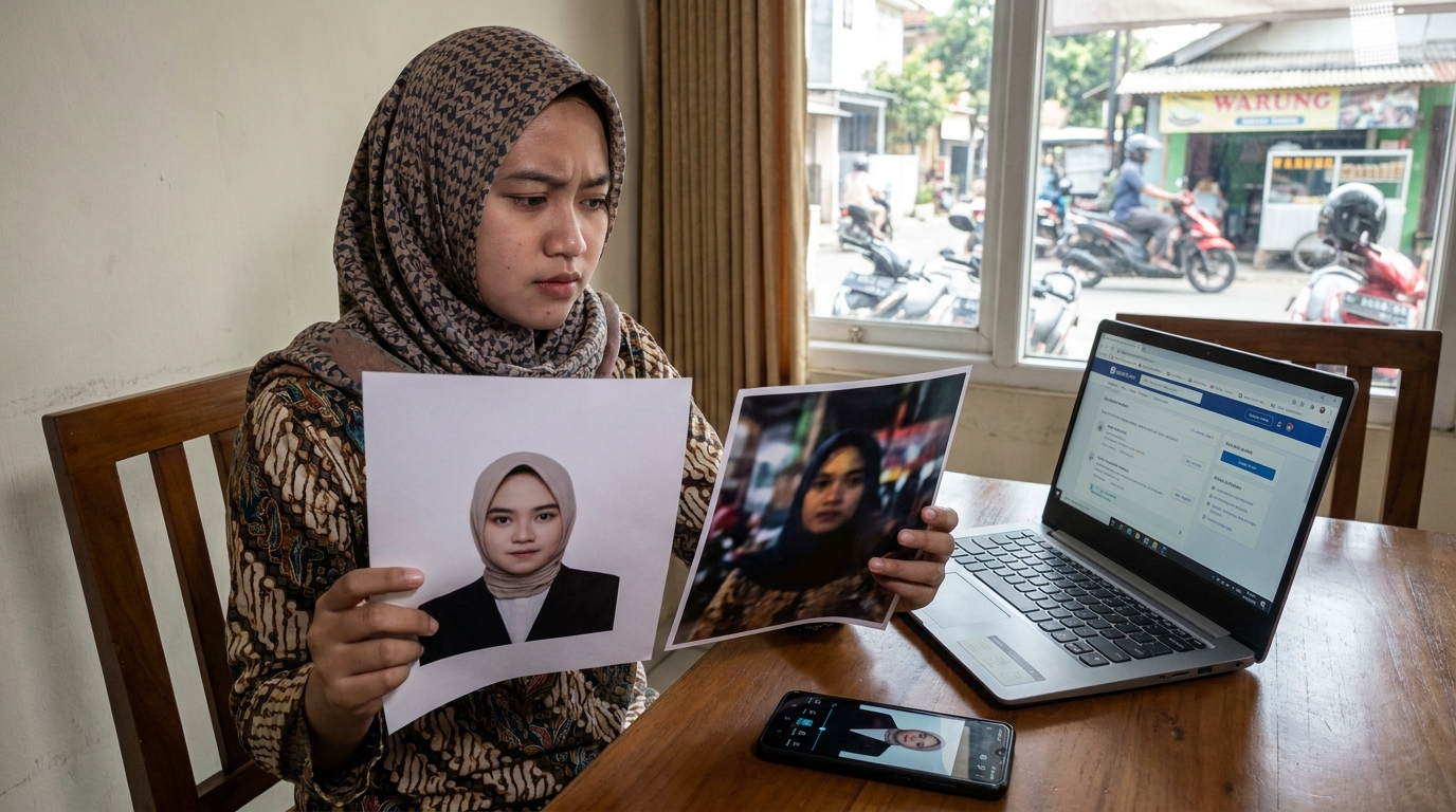 Supporting image showing a clear evaluation or comparison inspired by "Solusi Praktis untuk Foto Standar Internasional".