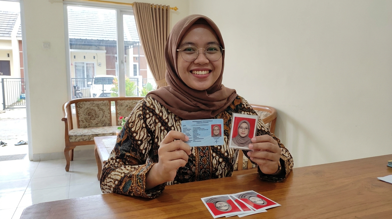 Supporting image showing the final accepted-looking result described in "Kendala Lensa Anti-Radiasi dan Efek Transisi".