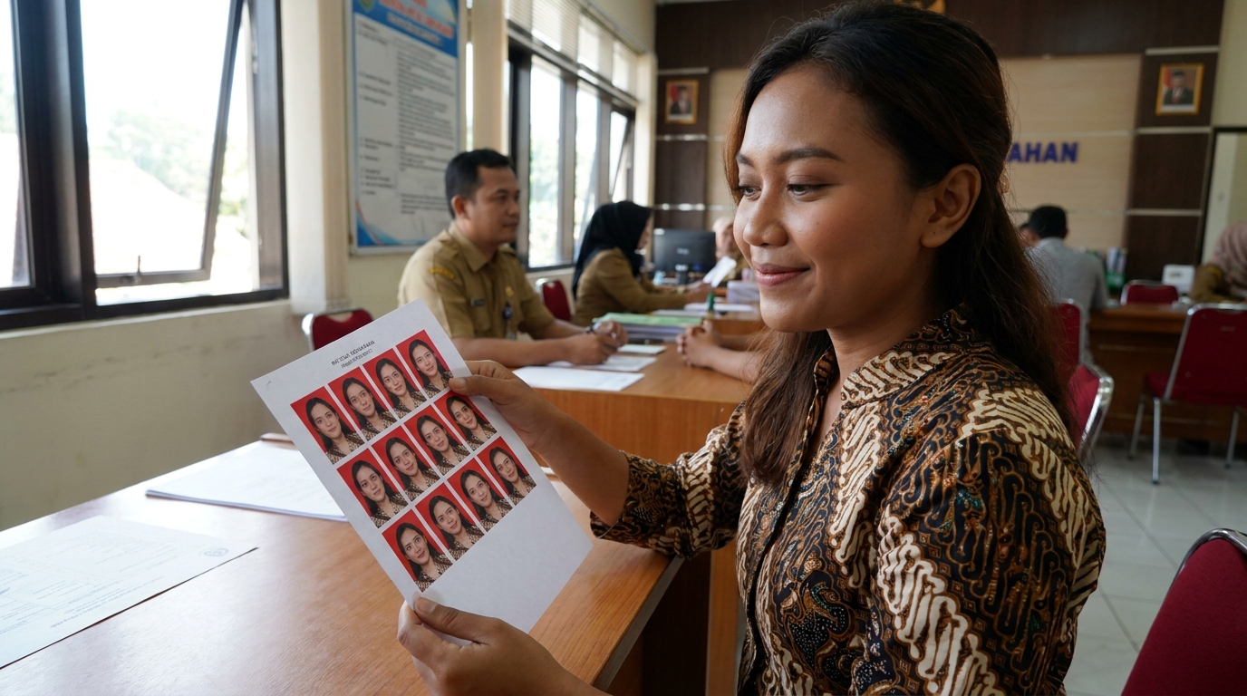 Supporting image showing the final accepted-looking result described in "Strategi Pemilihan Warna: Natural Tetap Berdimensi".