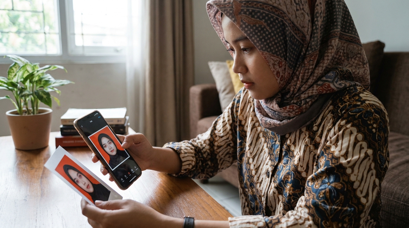 Supporting image showing the main action or workflow from "Gunakan Fitur Editor Bawaan Smartphone".