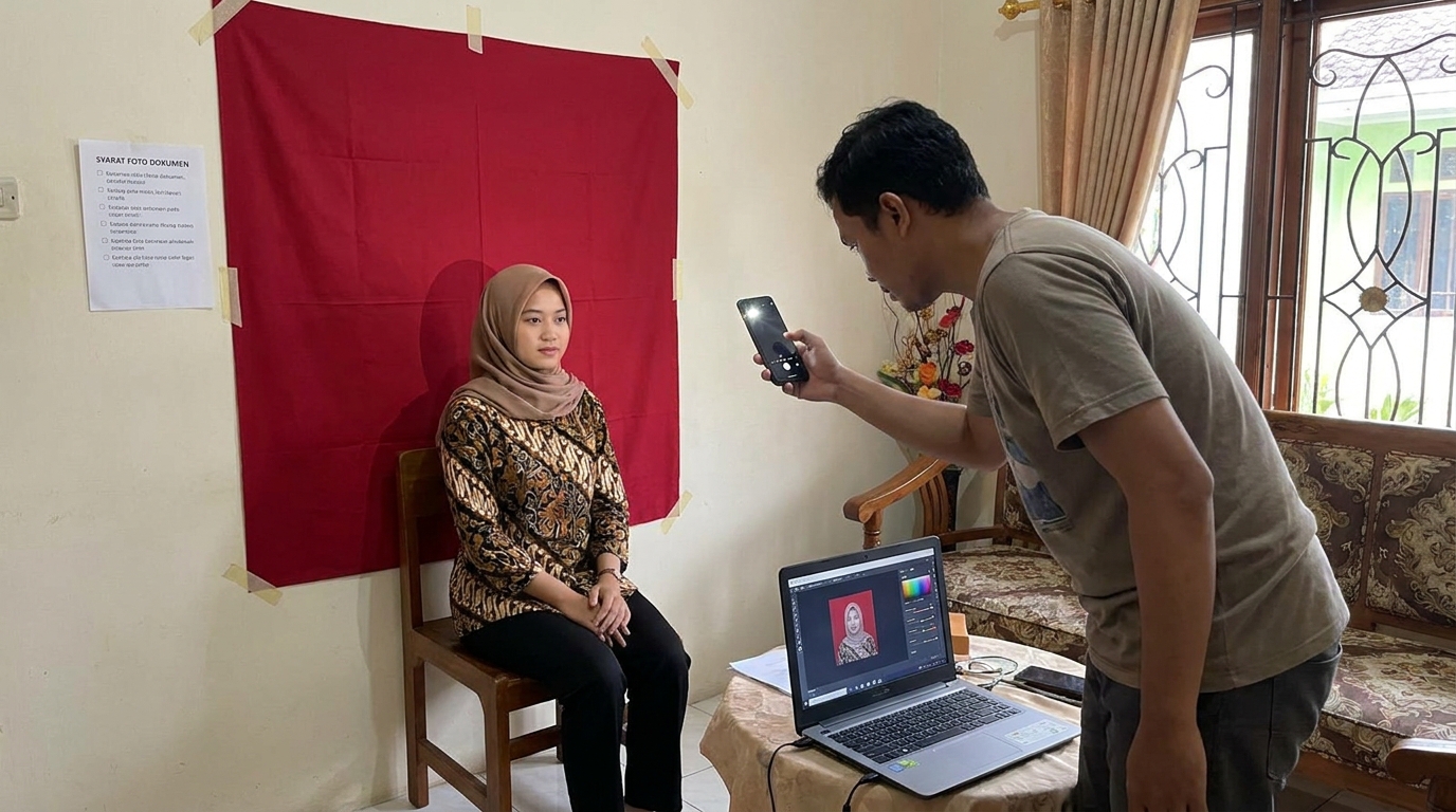 Supporting image that visualizes the requirements, checklist, or technical standards from "Mempertajam Warna Latar Belakang (Background)".