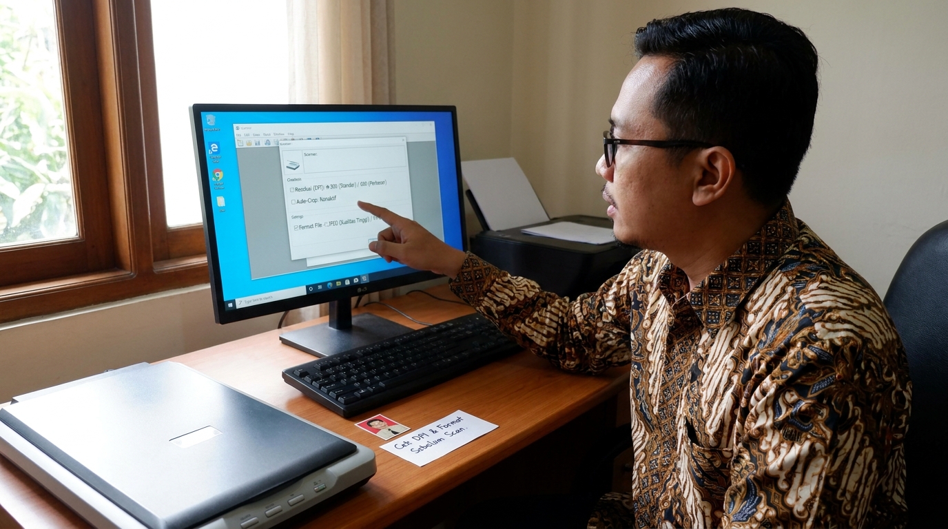 Supporting image that visualizes the requirements, checklist, or technical standards from "Menentukan Resolusi DPI yang Tepat".