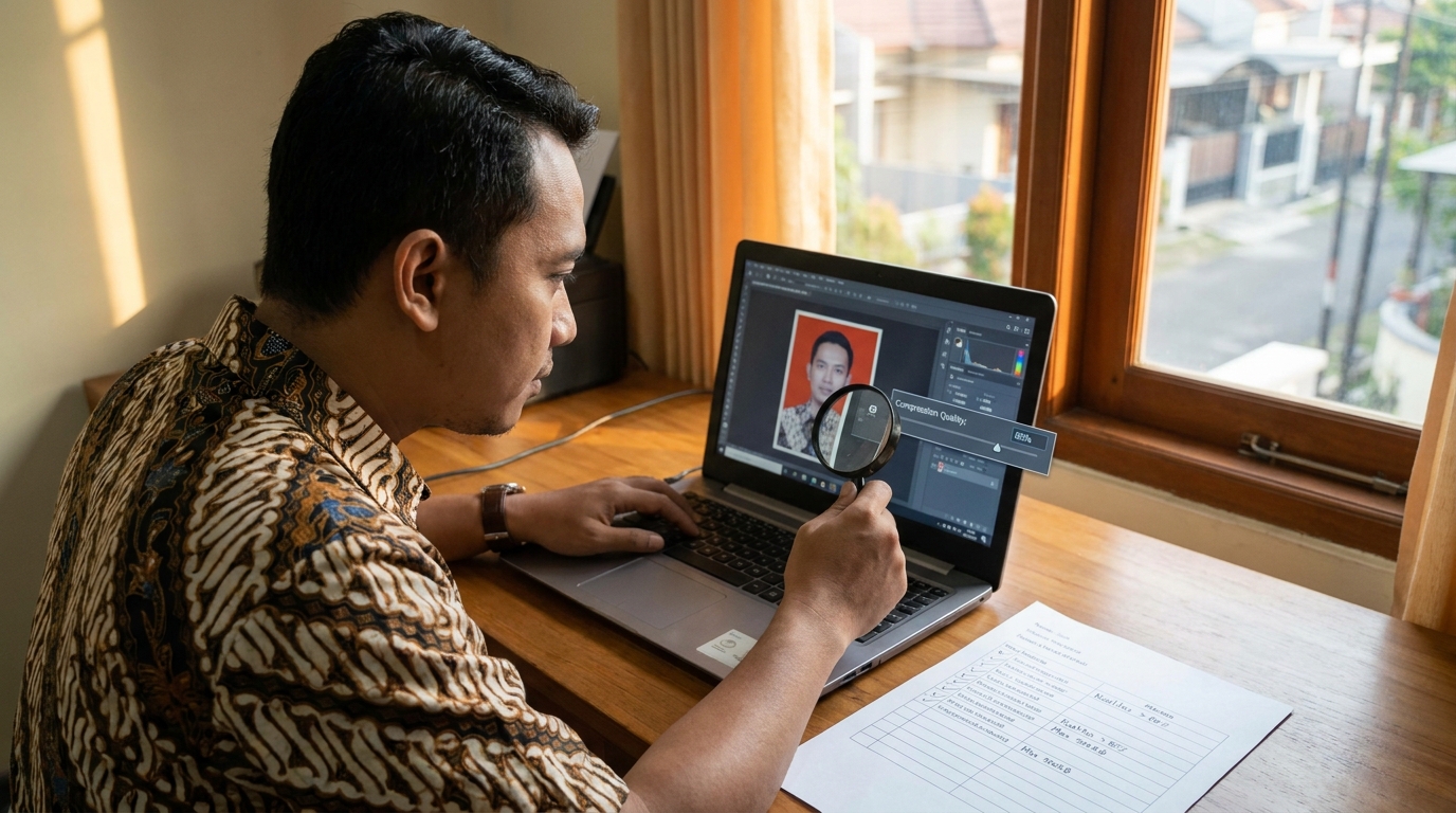 Supporting image that visualizes the requirements, checklist, or technical standards from "Optimasi Ukuran File dengan Kompresi yang Tepat".