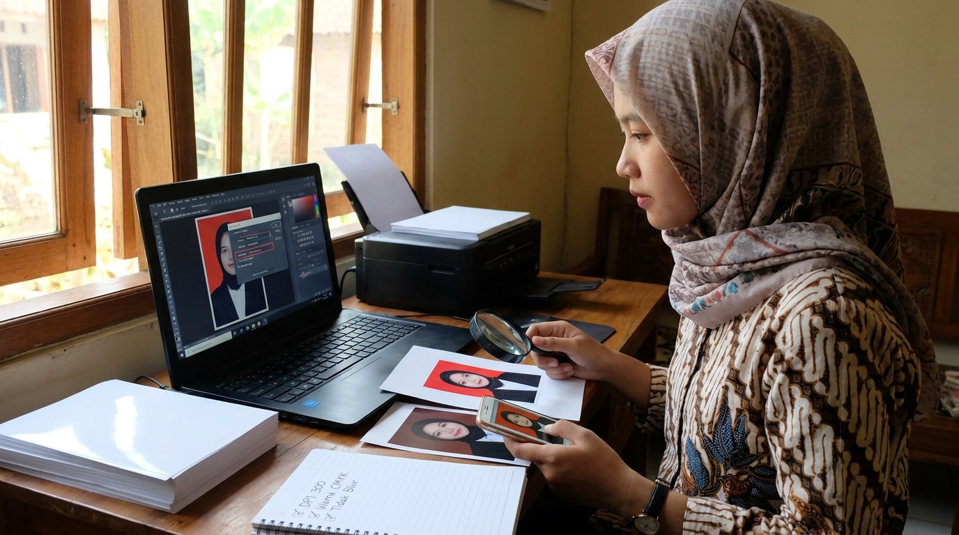 Supporting image that visualizes the requirements, checklist, or technical standards from "Resolusi DPI dan Ketajaman Visual".