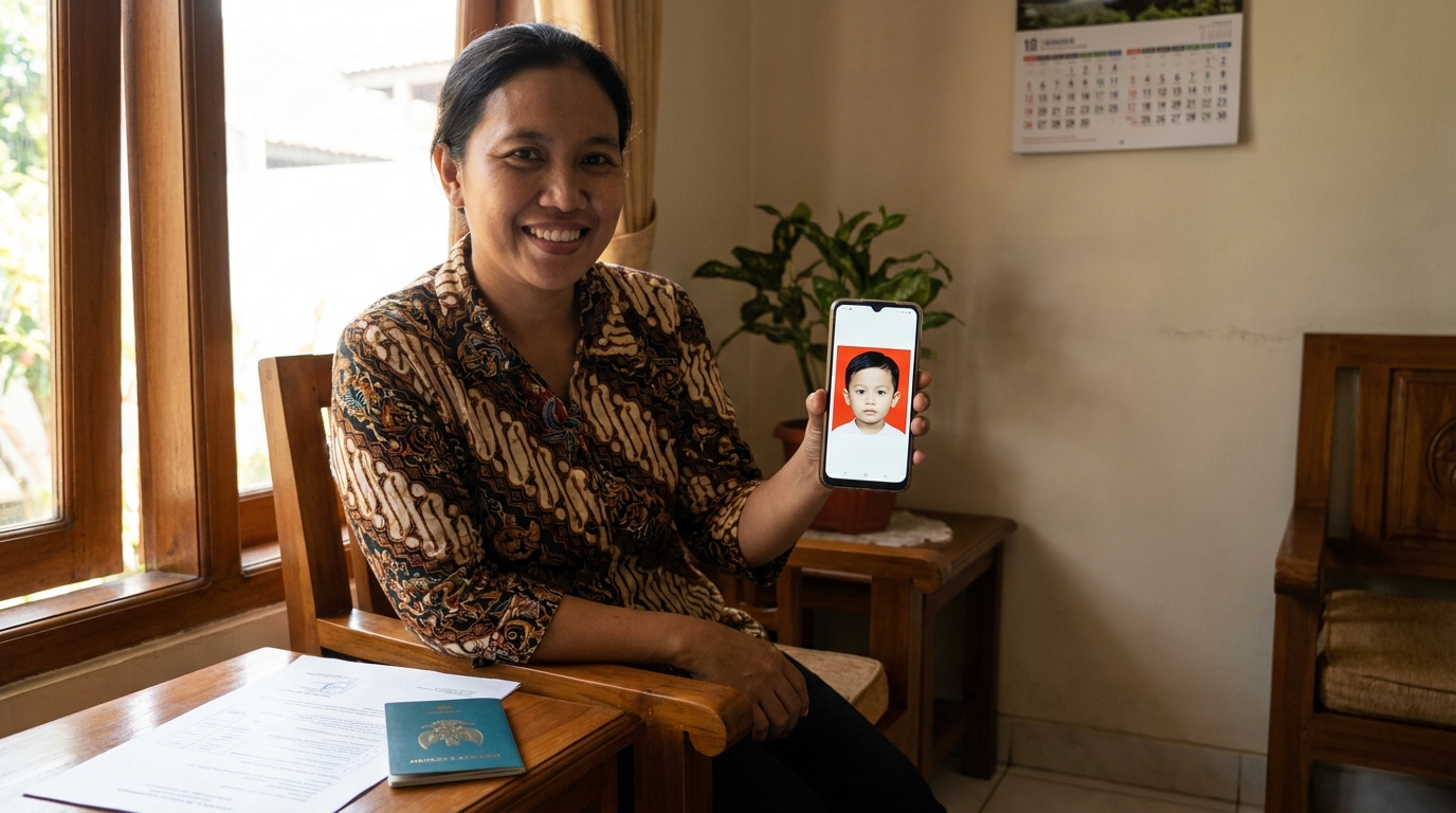 Supporting image showing the final accepted-looking result described in "Langkah yang Disarankan untuk Hasil Profesional".