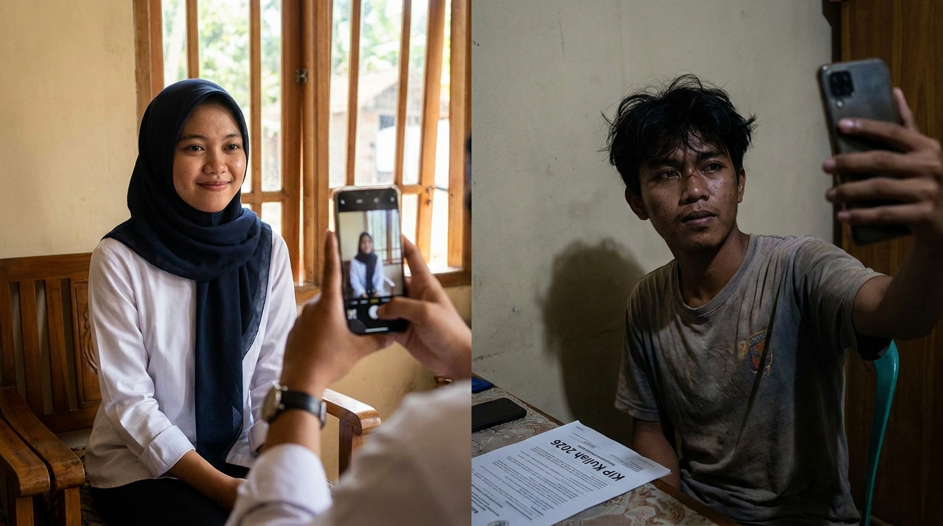Supporting image showing a clear evaluation or comparison inspired by "Standar Visual dan Kredibilitas Profil Mahasiswa".