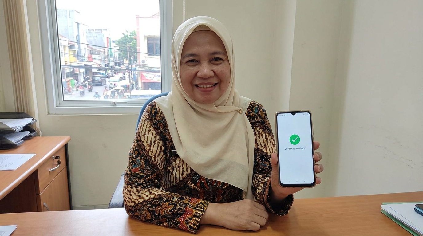Supporting image showing the final accepted-looking result described in "Penyebab Umum Gagal Verifikasi Wajah IKD".