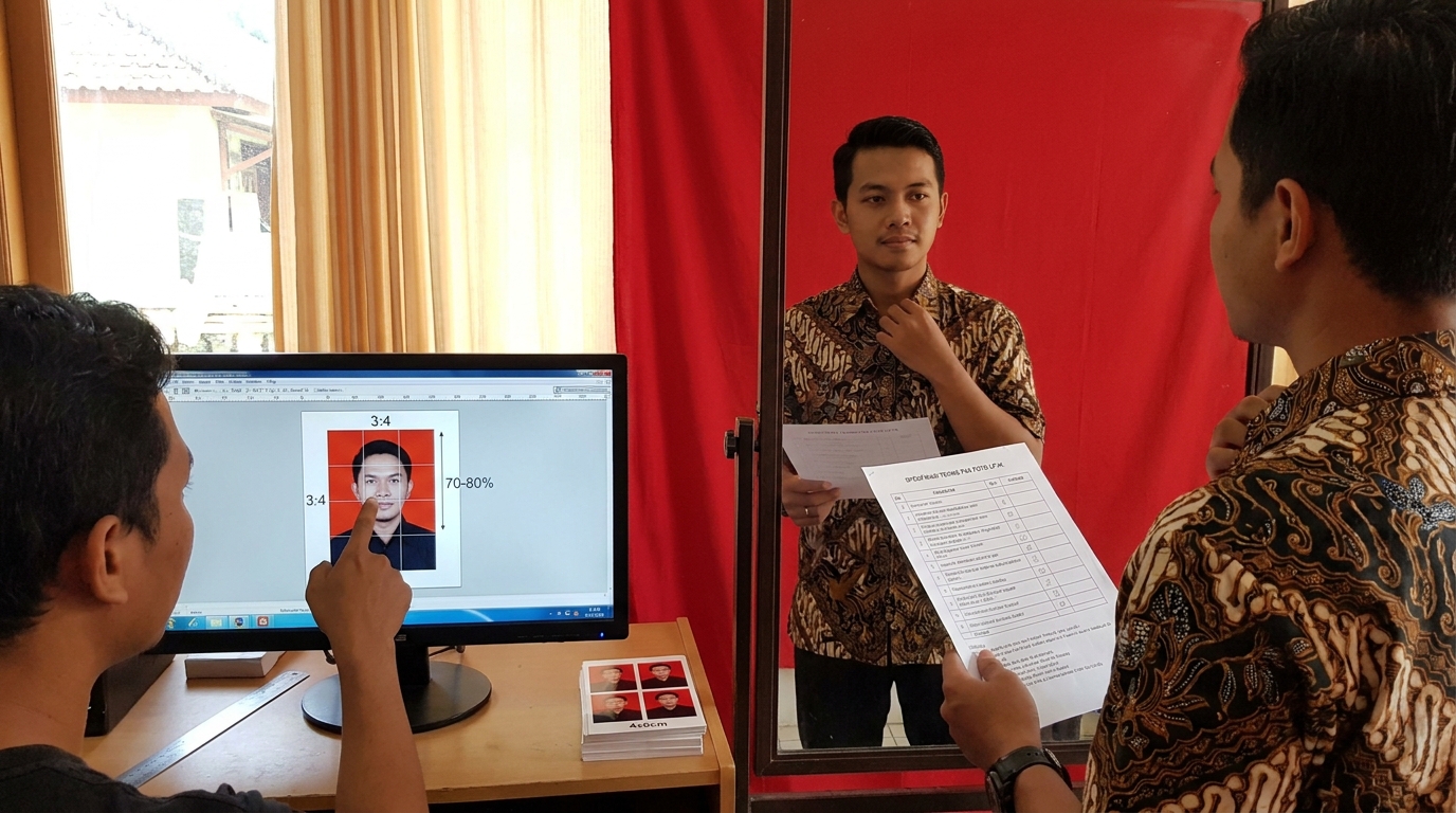 Supporting image that visualizes the requirements, checklist, or technical standards from "Spesifikasi Teknis Latar Belakang dan Rasio".