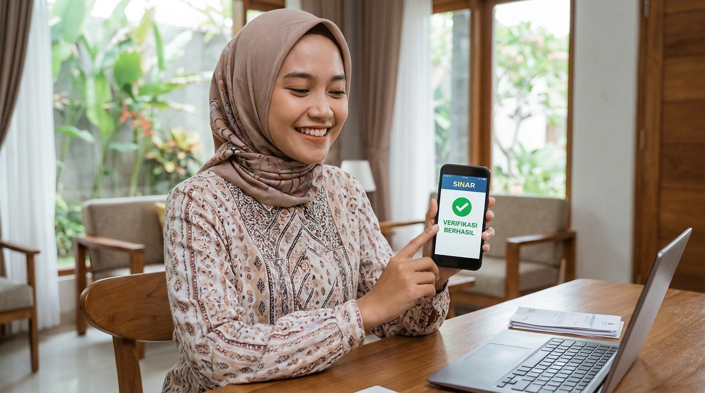 Supporting image showing the final accepted-looking result described in "Penyebab Umum Gagal Verifikasi di Aplikasi SINAR".