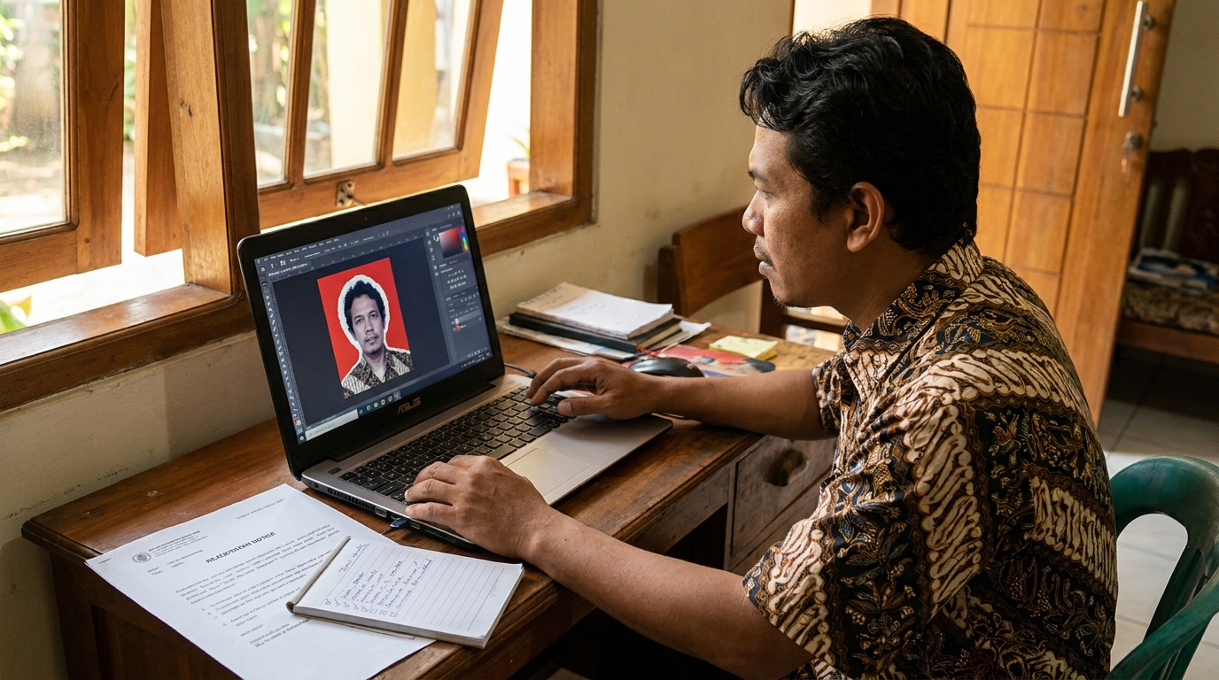 Supporting image that visualizes the requirements, checklist, or technical standards from "Background Tidak Rata dan Efek 'Halo'".