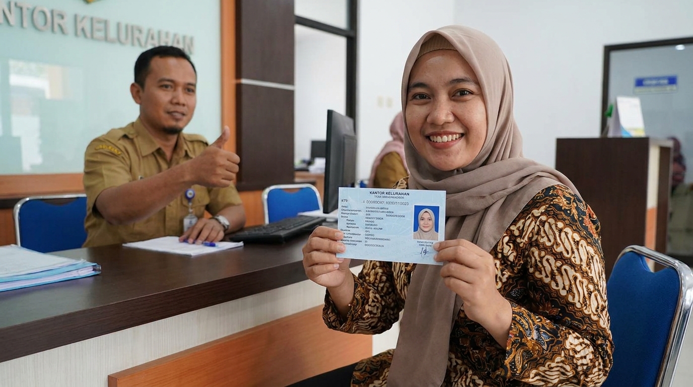 Supporting image showing the final accepted-looking result described in "Pencahayaan Tidak Merata dan Bayangan Tajam".